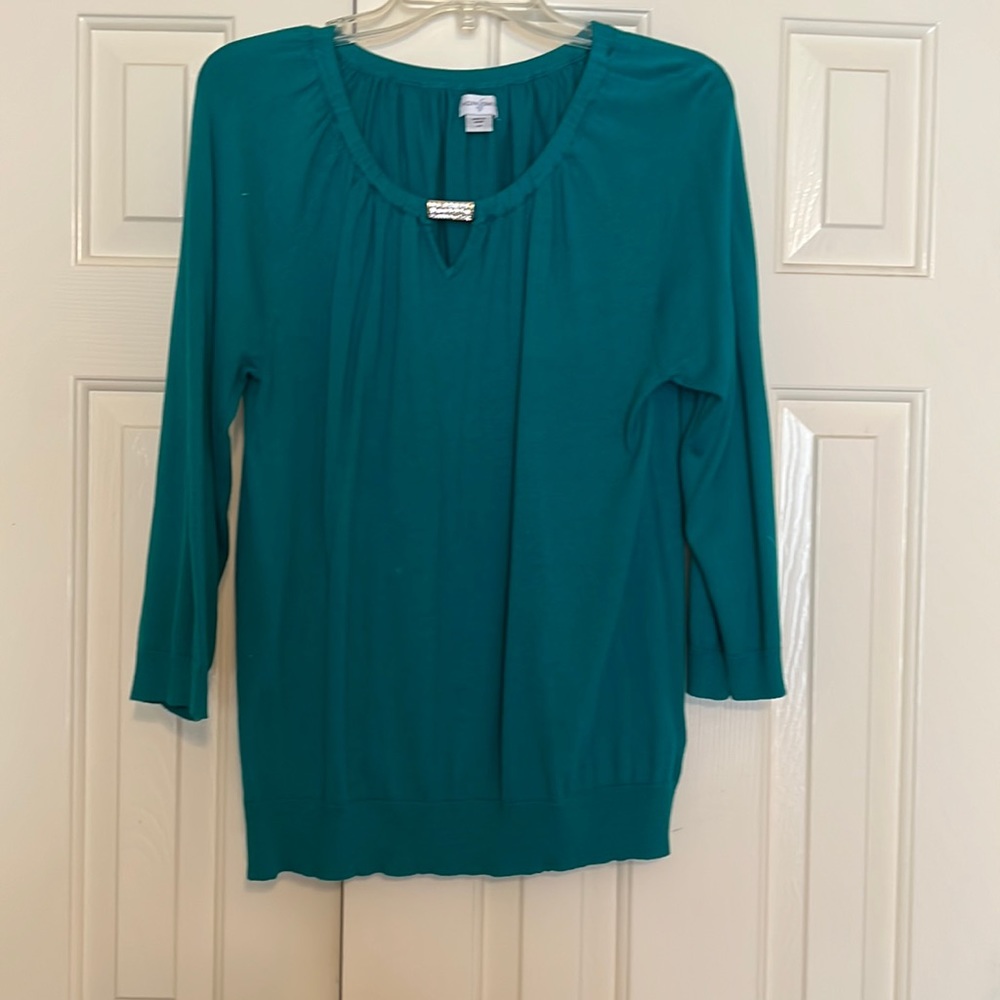 Vivid green sweater